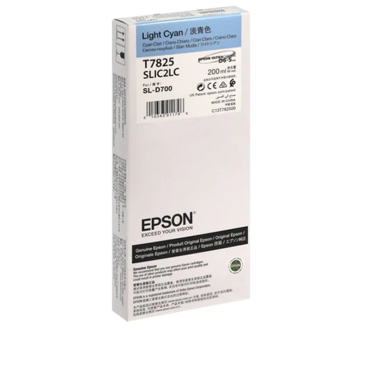 Epson T7825 Ink Light Ciano per SL-D700 C13T782500 Epson T7825 Ink Light Ciano per SL-D700 C13T782500